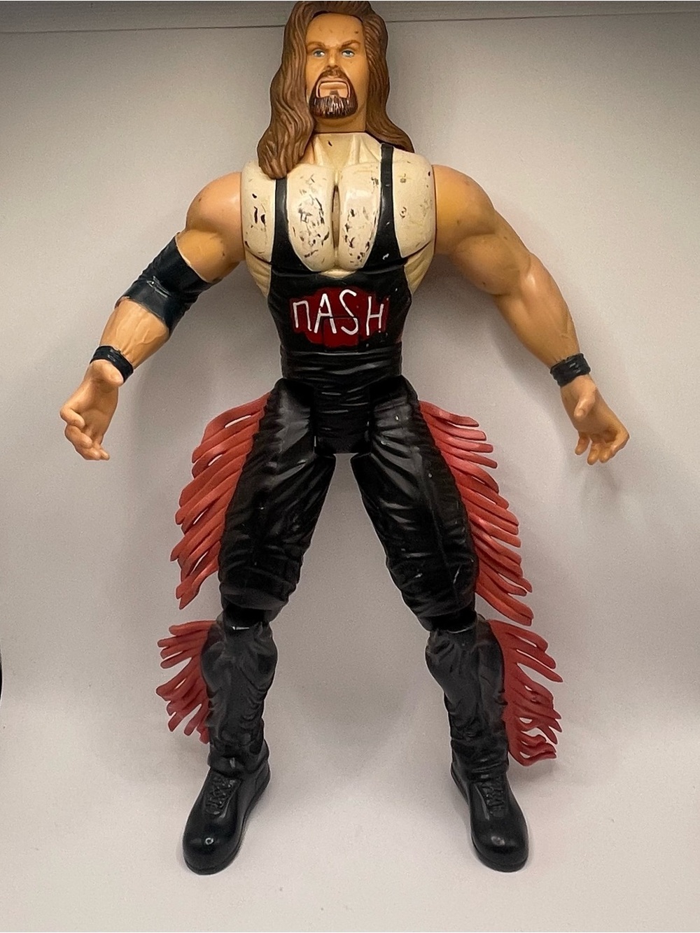 12" WCW WWE Kevin Nash Toy Biz Marvel Electronic Fighting Figure Tuff Talk